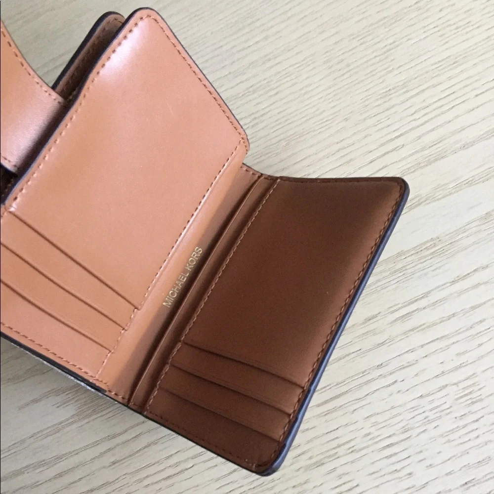 Michael Kors Brown Acorn Compact Wallet